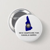 New Hampsh voor Kamala Harris President 2024 Butto Ronde Button 5,7 Cm (Voorkant /achterkant)
