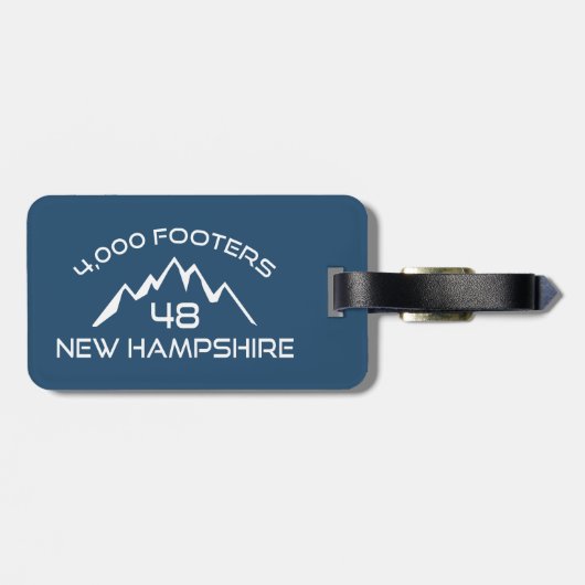 New Hampshire 4000 Footers Mountain Bagagelabel (Achterkant horizontaal)