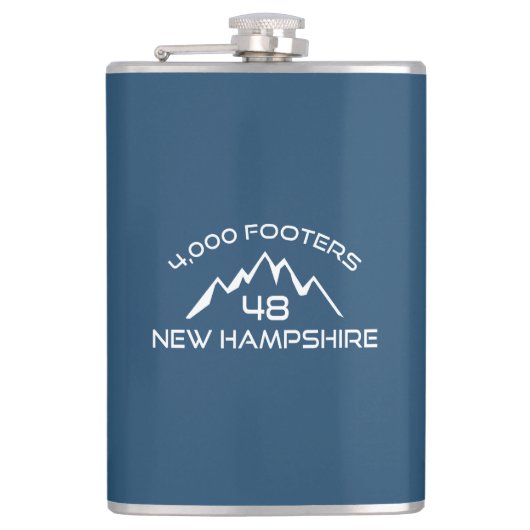 New Hampshire 4000 Footers Mountain Heupfles (Voorkant)