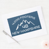 New Hampshire 4000 Footers Mountain Rechthoekige Sticker (Envelop)
