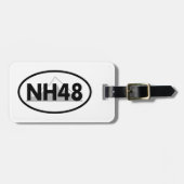 New Hampshire 48 Oval Bagagelabel (Voorkant horizontaal)