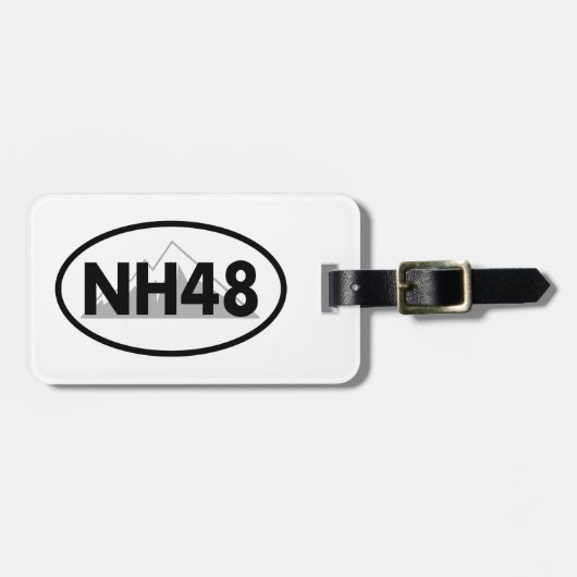 New Hampshire 48 Oval Bagagelabel (Voorkant horizontaal)