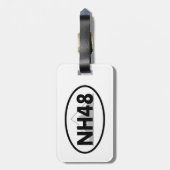 New Hampshire 48 Oval Bagagelabel (Achterkant verticaal)