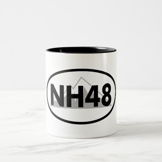 New Hampshire 48 Oval Tweekleurige Koffiemok (Center)