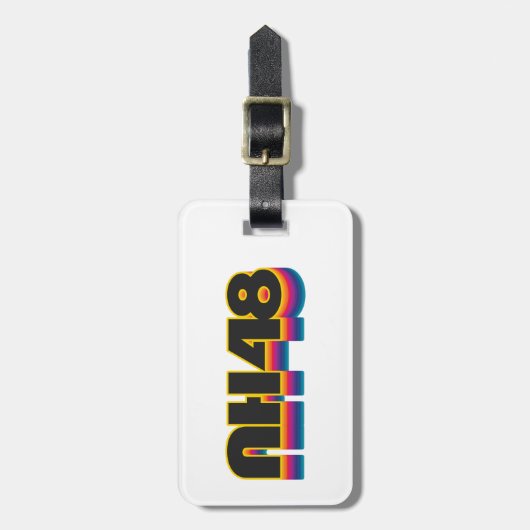 New Hampshire 48 Rainbow Bagagelabel (Voorkant verticaal)