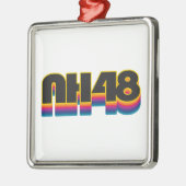 New Hampshire 48 Rainbow Metalen Ornament (Links)