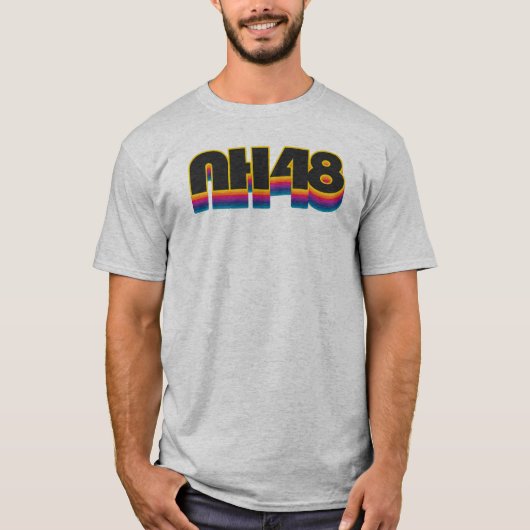 New Hampshire 48 Rainbow T-shirt (Voorkant)