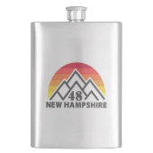 New Hampshire 48 Retro Mountain Flacon (Voorkant)