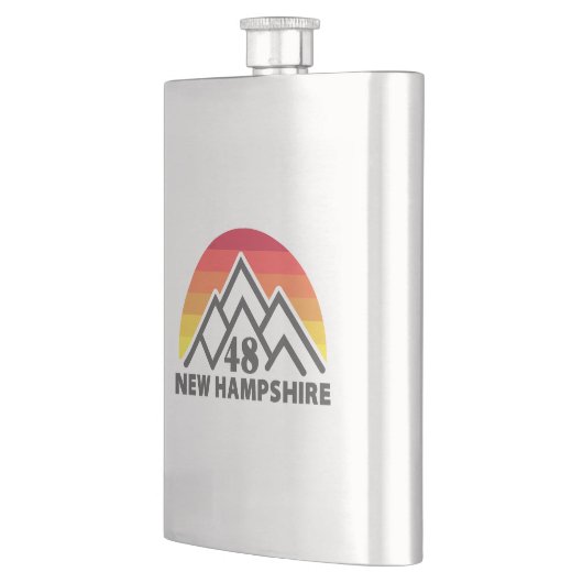 New Hampshire 48 Retro Mountain Flacon (Links)