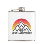 New Hampshire 48 Retro Mountain Heupfles (Voorkant)