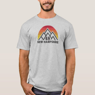 New Hampshire 48 Retro Mountain T-shirt