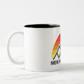 New Hampshire 48 Retro Mountain Tweekleurige Koffiemok (Links)