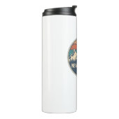 New Hampshire 48 zonsondergang Thermosbeker (Gedraaid links)