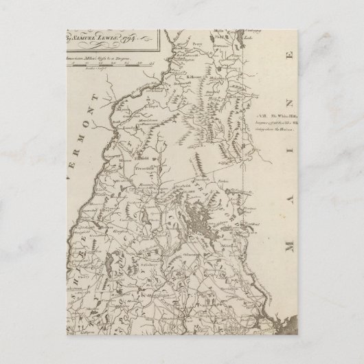 New Hampshire 4 Briefkaart (Voorkant)