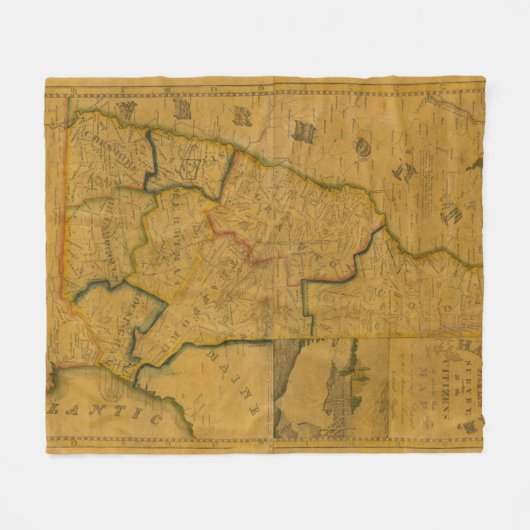 New Hampshire 4 Fleece Deken (Voorkant (Horizontaal))