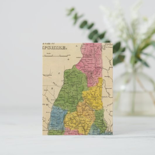 New Hampshire 6 Briefkaart (Staand voorkant)