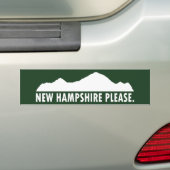 New Hampshire alsjeblieft Bumpersticker (Op auto)