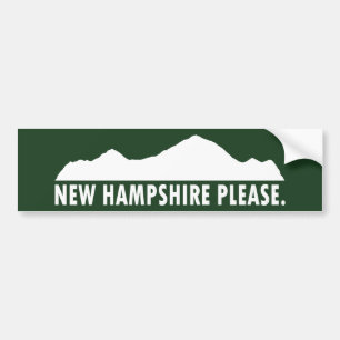 New Hampshire alsjeblieft Bumpersticker