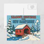NEW HAMPSHIRE Ansichtkaart Briefkaart (Voorkant / Achterkant)