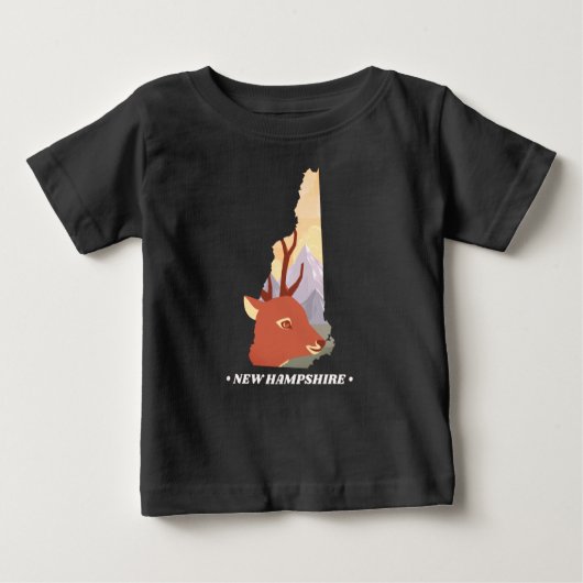 New Hampshire Baby T-shirt (Voorkant)