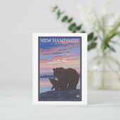 New Hampshire Bear en Cub Briefkaart (Staand voorkant)