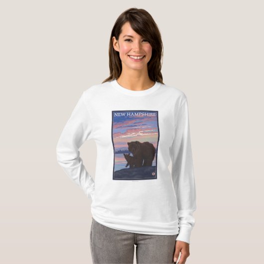 New Hampshire Bear en Cub T-shirt (Voorkant volledig)