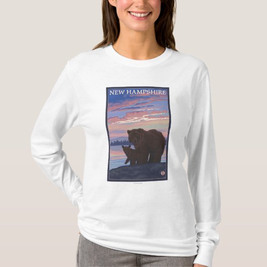 New Hampshire Bear en Cub T-shirt (Voorkant)