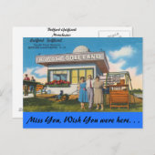 New Hampshire, Bedford Golfland, Manchester Briefkaart (Voorkant / Achterkant)