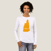 New Hampshire Belong State Map Tri-Blend Shirt (Voorkant)