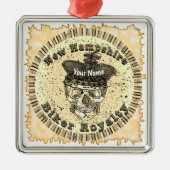 New Hampshire Biker Metalen Ornament (Voorkant)