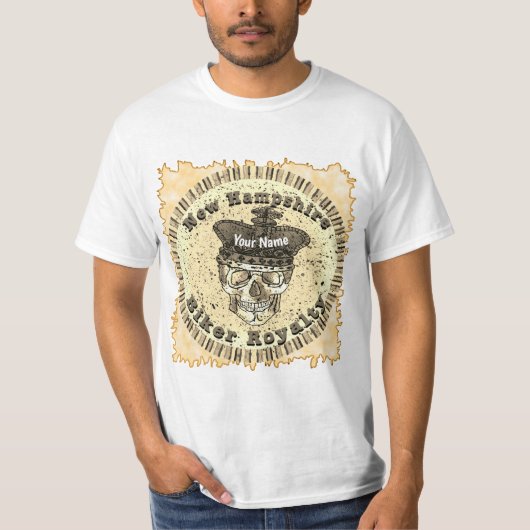 New Hampshire Biker  T-shirt (Voorkant)
