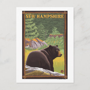 New Hampshire Black Beer in Forest Briefkaart