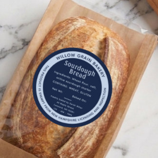 New Hampshire Blue Cottage Sourdough Brood Label