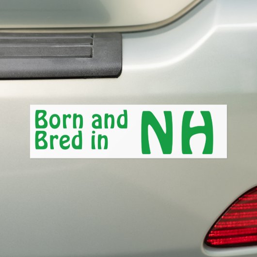 New Hampshire Bred (Bumper) Sticker (Op auto)