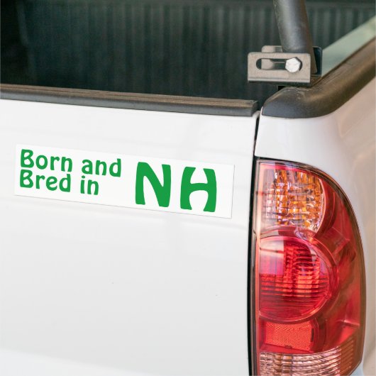 New Hampshire Bred (Bumper) Sticker (Op Truck)