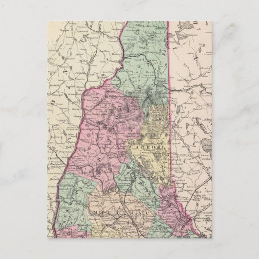 New Hampshire Briefkaart (Voorkant)