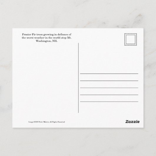 New Hampshire Briefkaart (Achterkant)