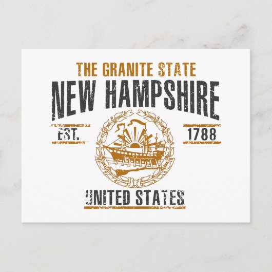 New Hampshire Briefkaart (Voorkant)