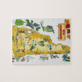 New Hampshire Briefkaart Kaart Jigsaw Puzzel (Horizontaal)