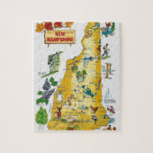 New Hampshire Briefkaart Kaart Jigsaw Puzzel (Verticaal)