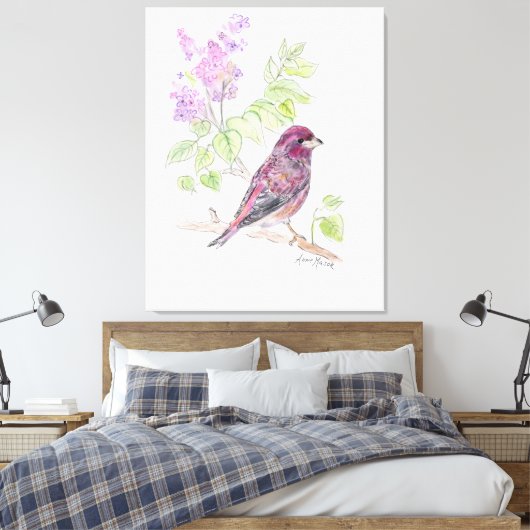 New Hampshire Canvas Afdruk (Insitu (Slaapkamer))