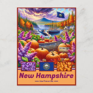 New Hampshire Charme Natuurlijke Wonderen Briefkaart