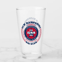 New Hampshire Circulaire Typografie Ontwerp