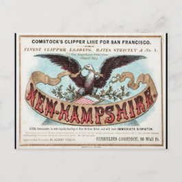 New Hampshire Clipper zeilen Briefkaart