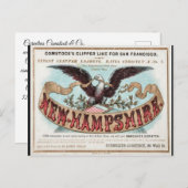 New Hampshire Clipper zeilen Briefkaart (Voorkant / Achterkant)