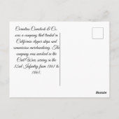 New Hampshire Clipper zeilen Briefkaart (Achterkant)