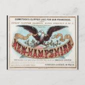 New Hampshire Clipper zeilen Briefkaart (Voorkant)