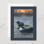 New Hampshire Common Loon Briefkaart (Voorkant / Achterkant)