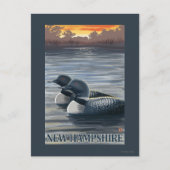 New Hampshire Common Loon Briefkaart (Voorkant)