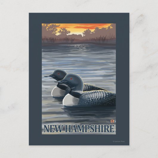 New Hampshire Common Loon Briefkaart (Voorkant)